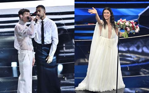 gucci sanremo 2022|Sanremo 2022: the best outfits and beauty looks from the finale.